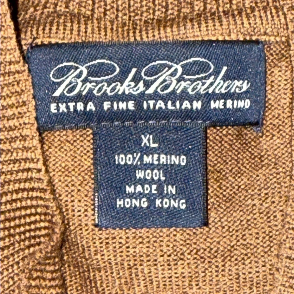 Brooks Brothers Extra Fine Merino Wool Mock Neck Sweater SZ XL - Picture 6 of 6